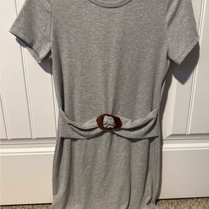 NanaMacs Gray Ribbed Top